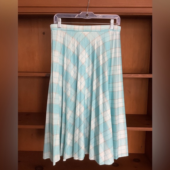 Vintage 1970s D’Allaird’s Plaid Midi Skirt | Union Label Made in Canada Size 10 - Picture 6 of 10